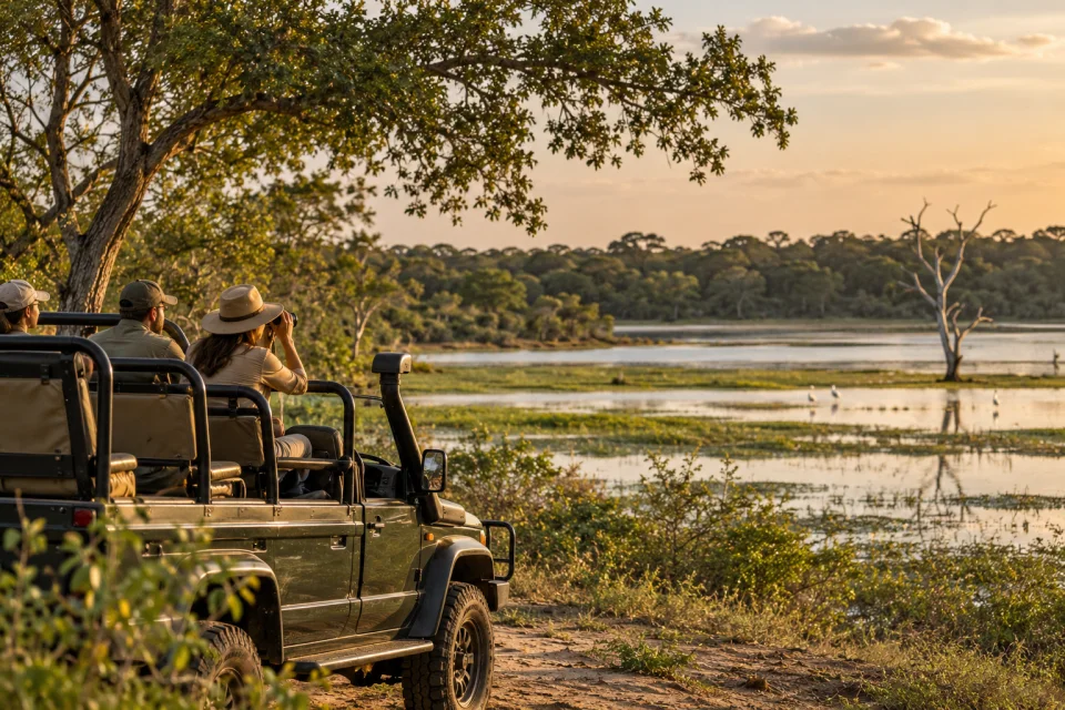 Evening safari in Wilpattu